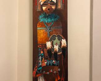 Native American signed oil paintings