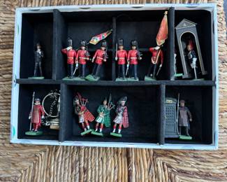 Painted pewter British Soldiers