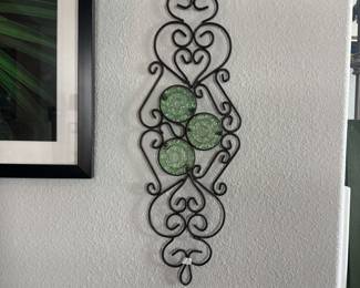 Metal Sun disk hanging