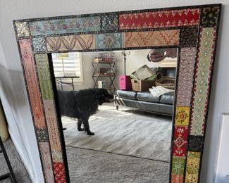 Colorful large mirror