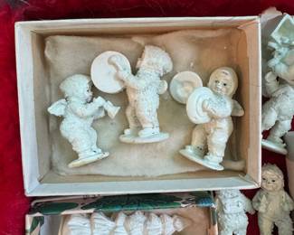 Snow babies Miniature Painted Pewter Figures