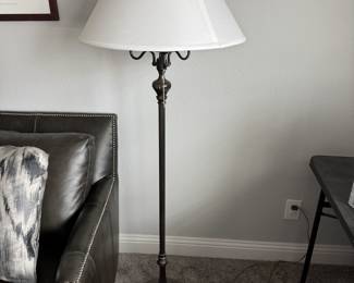 Floor lamp metal and marble