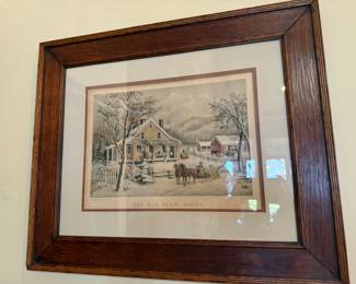 Currier & Ives Framed Print