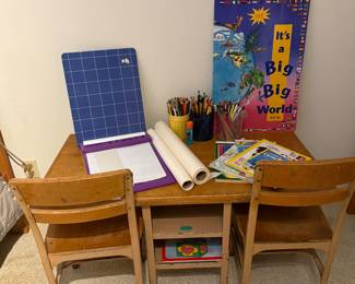 Double School Desk