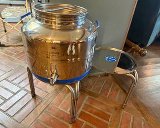 Sansone Stainless Steel Fusti with Spigot 25L
