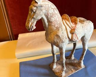 Tang (T'ang) Dynasty Tomb figure of horse(earthenware)