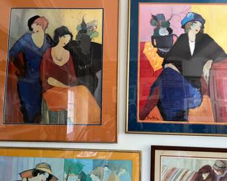 Artist Itzchak Tarkay signed seriolithograph
