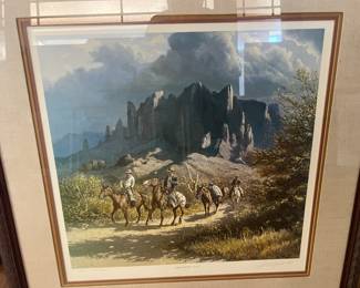 Olaf Wieghorst (20x20) signed artist proof (69/150) "Superstition Trail"