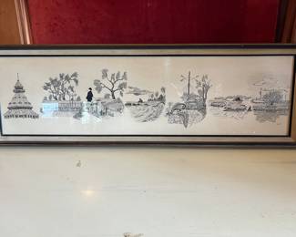 Print by FL 3/80..very nicely framed