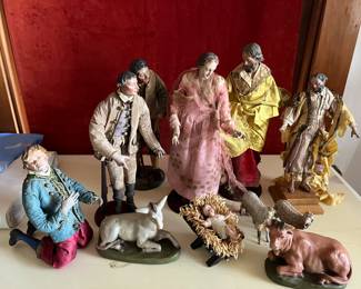 Antique Italian Nativity Scene...very delicate and detailed
