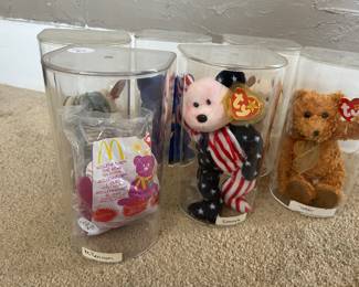 Large collection of beanie baby bears....many more