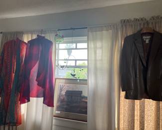 Beautiful and colorful women's clothes...leather jacket+ plus other clothes
