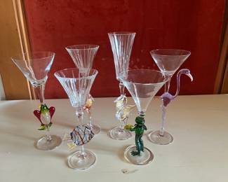 Fun martini glasses