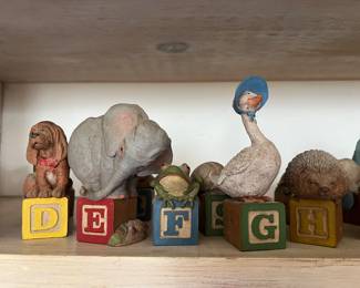 WE have the complete alphabet by artist Timothy Wolfe Would be a fun gift, based on a relative or friends initials.