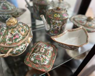 Beautiful pieces of Famille Rose China