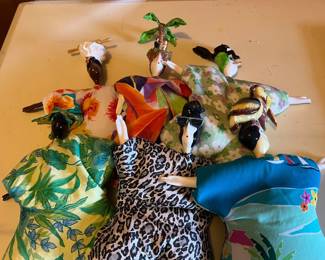 A sample of the Franch  Poupee Millett Doll Collection..we have many more...pick out one or two that relate to a relative or friend....great gifts...