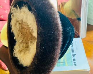 Mongolian hat sheerling lined  , Always in style!