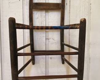 old Texas made ladder back child's chair 
