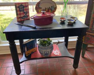 antique work table with drawer