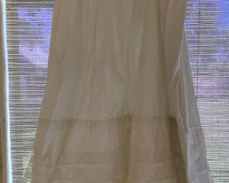 we have a couple of very old cotton & petticoats in pristine condition