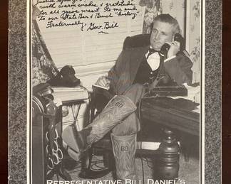 nicely signed pamphlet , Bill Daniels 