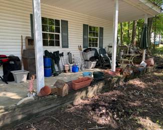 Plenty of outdoor decor