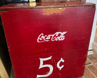 Rare c. 1930’s - 1940’s Coca Cola
Vending box stamped inside property of Cleveland stadium