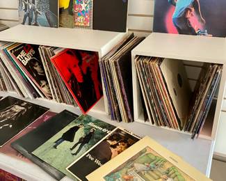 The vinyl record section is coming along nicely