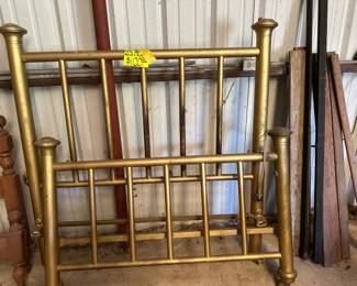 Vintage Metal Bed Set with Rails and Slats