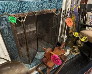 Fire Place Items - Rocking Horse