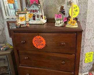 Four Drawer Chest - Lamps - Christmas Items