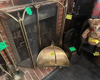 Fire Place Screen - Wood Holder for Fire Place - Fire Place Tools