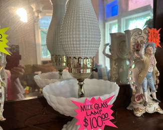 Milk Glass Lamp