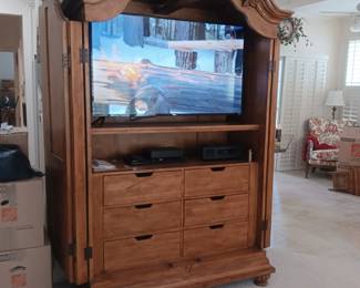 Walter E. Smithe Entertainment Armoire (sorry, TV & Bose radio inside are not for sale)