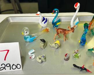 Glass Art Animals