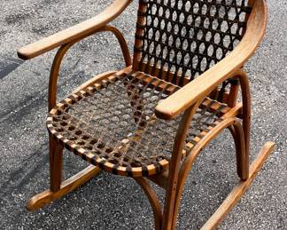 Snowshoe rocking chair