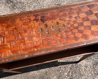 "meubles objets d'art anciens et modernes" Cassard et Cie (Paris) bookshelf, fleur de lis inlay