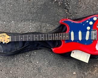 Fender Squier Stratocaster Bullet Series - Red, White, & Blue