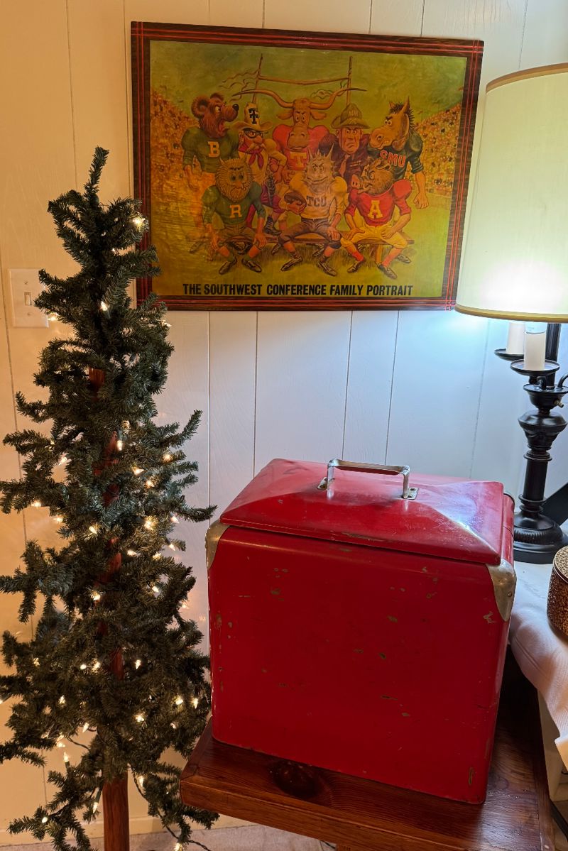 Vintage metal cooler