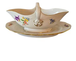 Beautiful Vintage Sauciere from a Famous Meissen Manufacture Germany