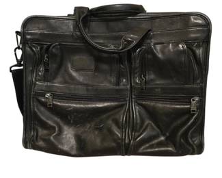 Tumi Black Leather Briefcase