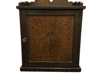 Small Antique Style Wooden Wall Cabinet