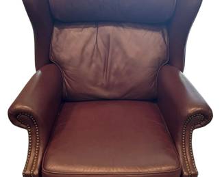 Bradington Young Leather Wingback Recliner Chair