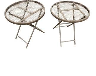 Folding Metal Side Tables