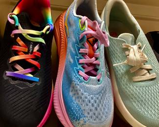 Size eight to nine H O K A shoes