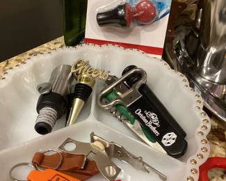 Lots of Wine Stoppers and Openers