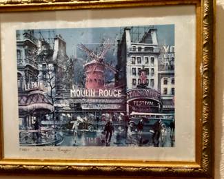Framed Art Print Le Moulin Rouge by Maurice Legendre
