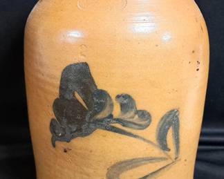 X LARGE SIGNED POTTERY CROCK AE SMITH & SONS NY NEW YORK