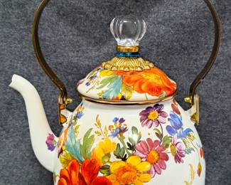 MACKENZIE CHILDS NEW OLD STOCK TEA POT TEAPOT