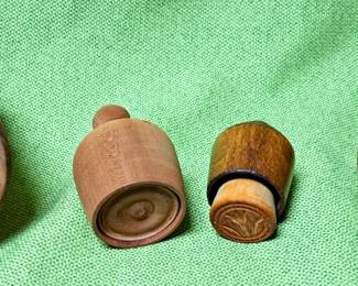 WOODEN BUTTER PRESS LOT